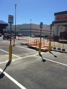 Traffic Signs - Home Depot PRO Parking signs in Bollards